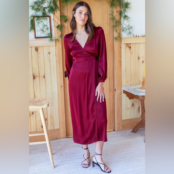 NWT EMERSON FRY Bishop Sleeve Dress - Picture 2 of 16